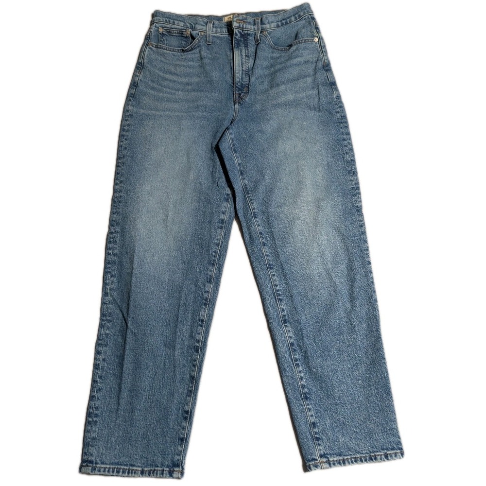 Madewell‎ Balloon Jeans Womens 30T Light Wash High Rise Tapered Denim Pants